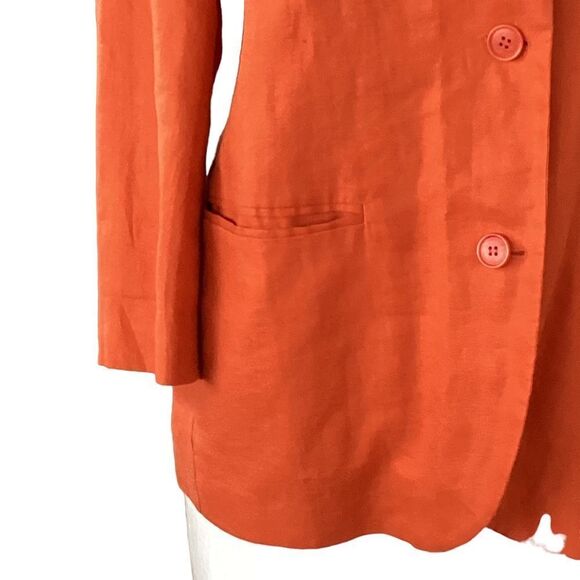 Sisley linen blazer small.  0682 - Picture 5 of 9